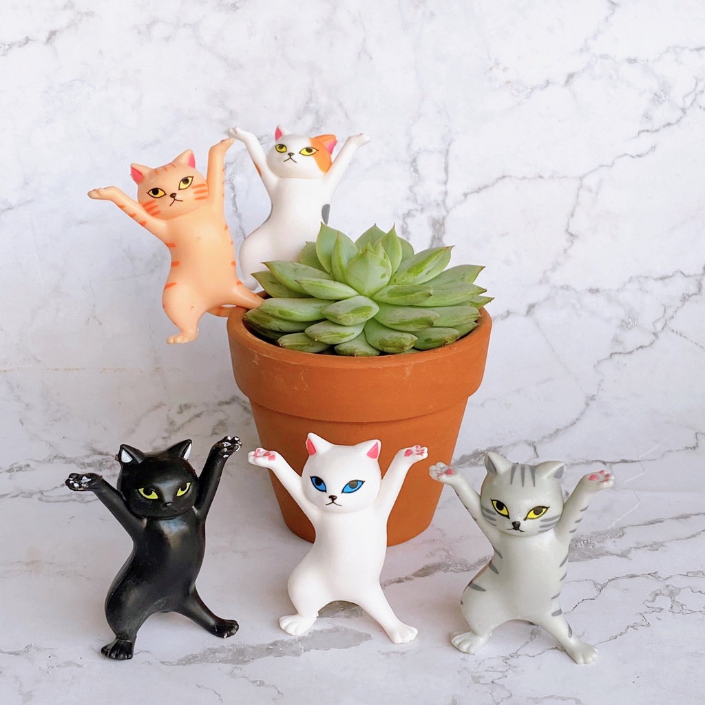 Mô hình mèo dơ tay nhảy múa dùng trang trí đa năng