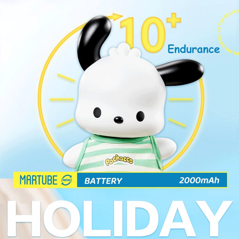 SANRIO  Loa Thông Minh Kết Nối Bluetooth 5.3 PQG001 Pochacco Kèm Remote Điều Khiển