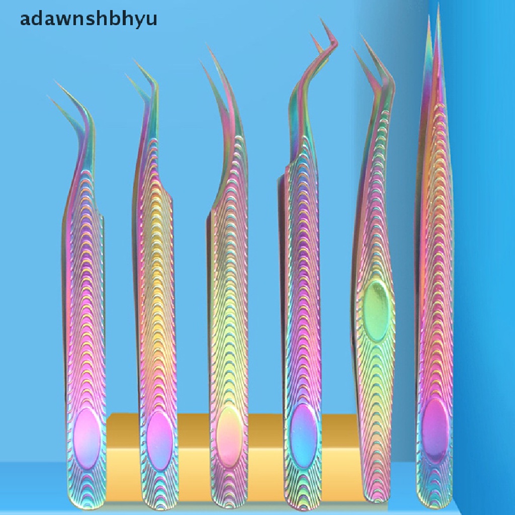 Nhíp Gắp Lông Mi Chuyên Nghiệp Bằng Thép Không Gỉ Nhiều Màu Sắc Adwnshbhyu