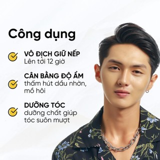 Combo sáp vuốt tóc Glanzen Clay Wax và xịt dưỡng tóc nam Glanzen Magic Spray