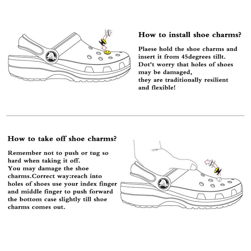 Set 5 Khóa Giày Đục Lỗ Bằng Nhựa PVC Màu Tím Hoạt Hình Dễ Thương Cho Bé Gái DIY