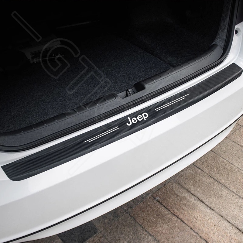GTIOATO 1 Chiếc Sợi Carbon Dán Cốp Xe Hơi Miếng Dán Xe DáN ChốNg XưỚC Ô Tô Bảo Vệ Cốp Sau Xe Hơi Phụ KiệN Xe HơI Cho Jeep Wrangler Cherokee Gladiator RAM TRX 150
