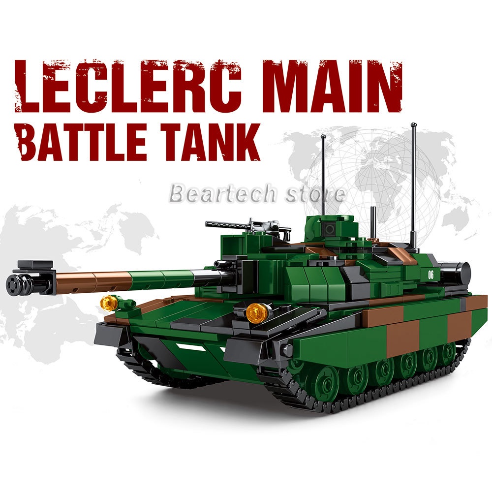 Đồ Chơi Lắp Ráp Xe Tăng Quân Đội M1A2 2A7 WW2