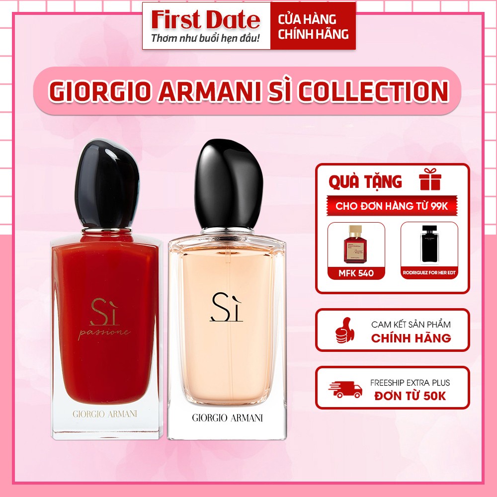 Nước hoa nữ Giorgio Armani Sì Vàng , Đỏ - Dầu thơm nữ Sì hương thơm quyến rũ đẳng cấp First Date