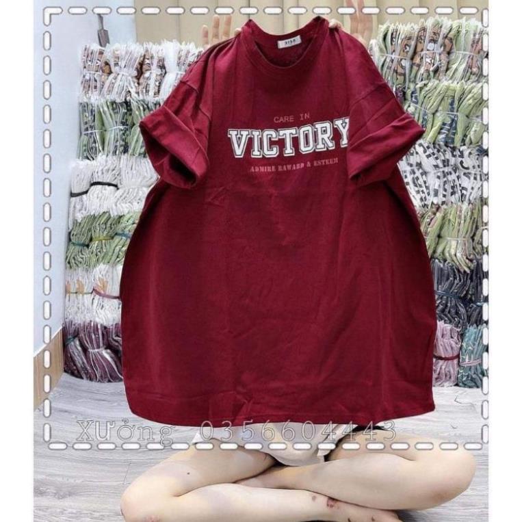 [ Rẻ Vô Địch ] Áo Thun Tay Lỡ 3158 Cotton Khô Form Rộng Nam Nữ Unisex VICTORY