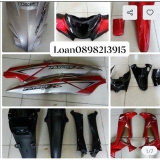 Dàn áo,vo nhựa future x fi màu đen hàng zin chính hãng honda _ shop hương racing - vjc sài gòn