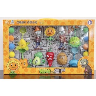 Bộ đồ chơi Plants vs zombies, đồ chơi trẻ em cây bắn zombies tuổi thơ cực vui
