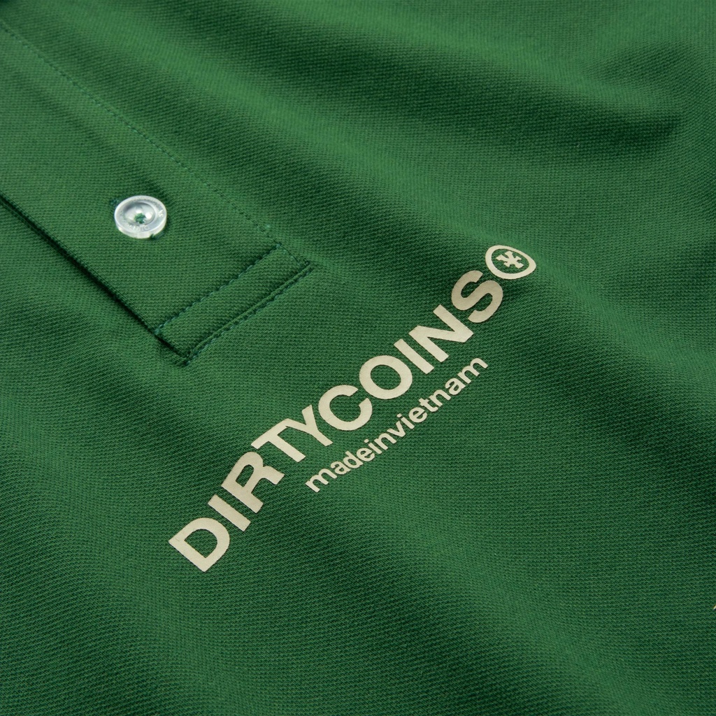 Áo Thun DirtyCoins Gothic Logo Polo - Green/Brown