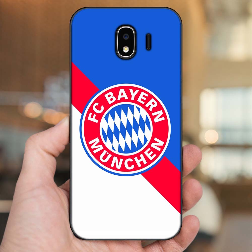 Ốp lưng Samsung J4 viền đen in hình CLB Bóng Đá Bayer Munich