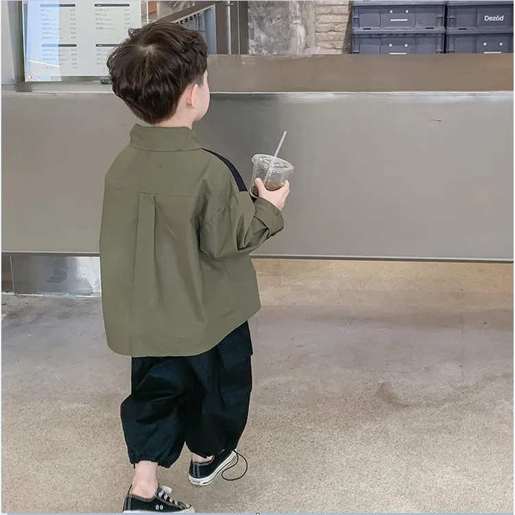 Áo Sơ Mi cho bé trai ,áo Dài Tay Thiết Kế Cá Tính Thời Trang Cho bé Trai 4 tuổi