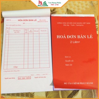 10 cuốn hóa đơn có rãnh xé hóa đơn giá rẻ