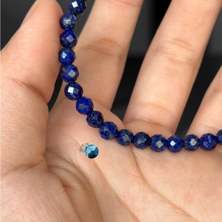 Vòng tay đá l.apis l.azuli cắt giác 4.5mm