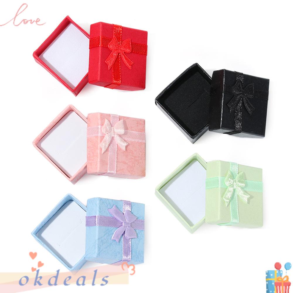 Bộ 1 / 6 Hộp Đựng Trang Sức Hình Vuông Tiện Dụng