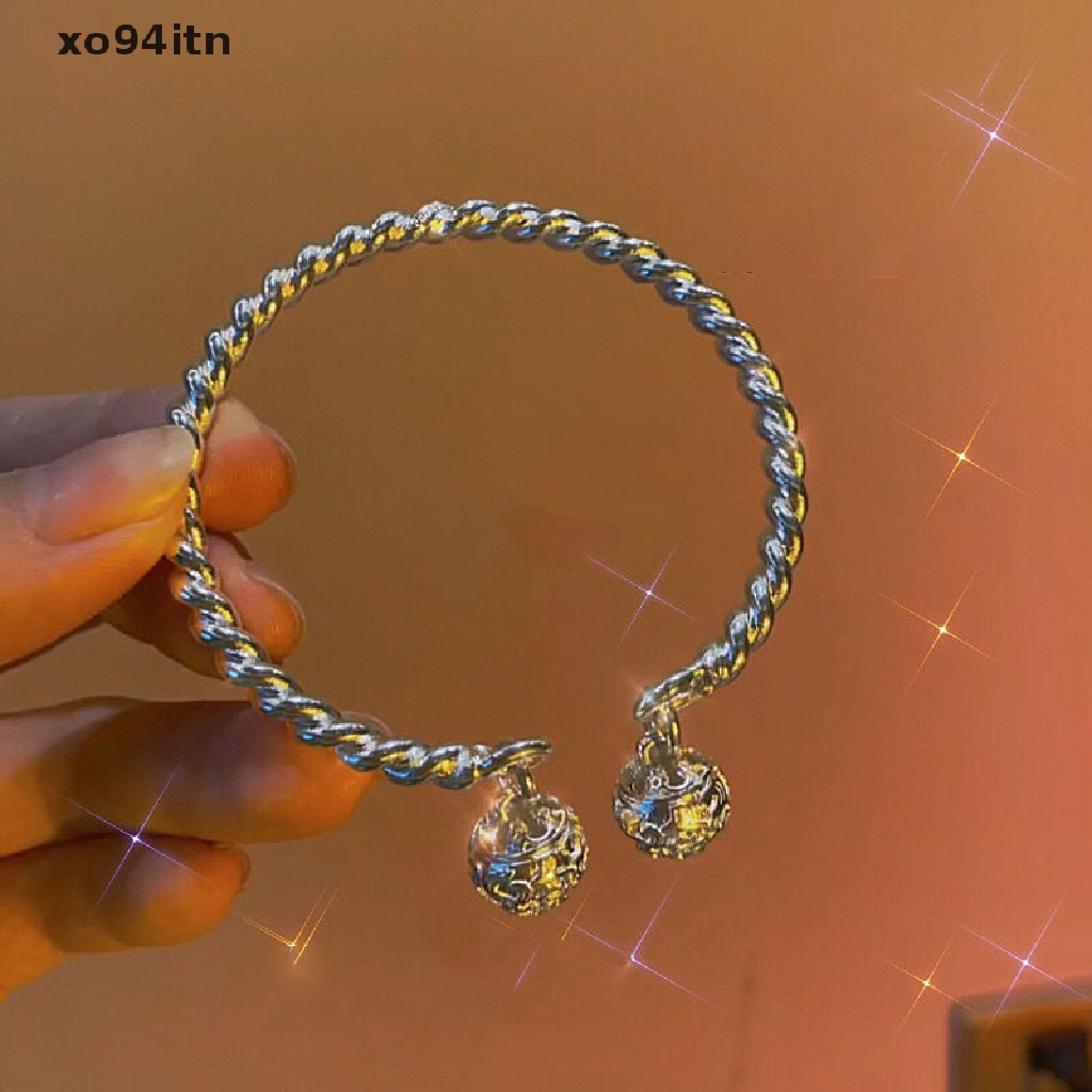 Tn Vòng Tay Dây Xoắn Đôi Gắn Chuông Cung Điện Xinh Xắn Làm Quà Tặng Giáng Sinh Thời Trang Cho Cặp Đôi