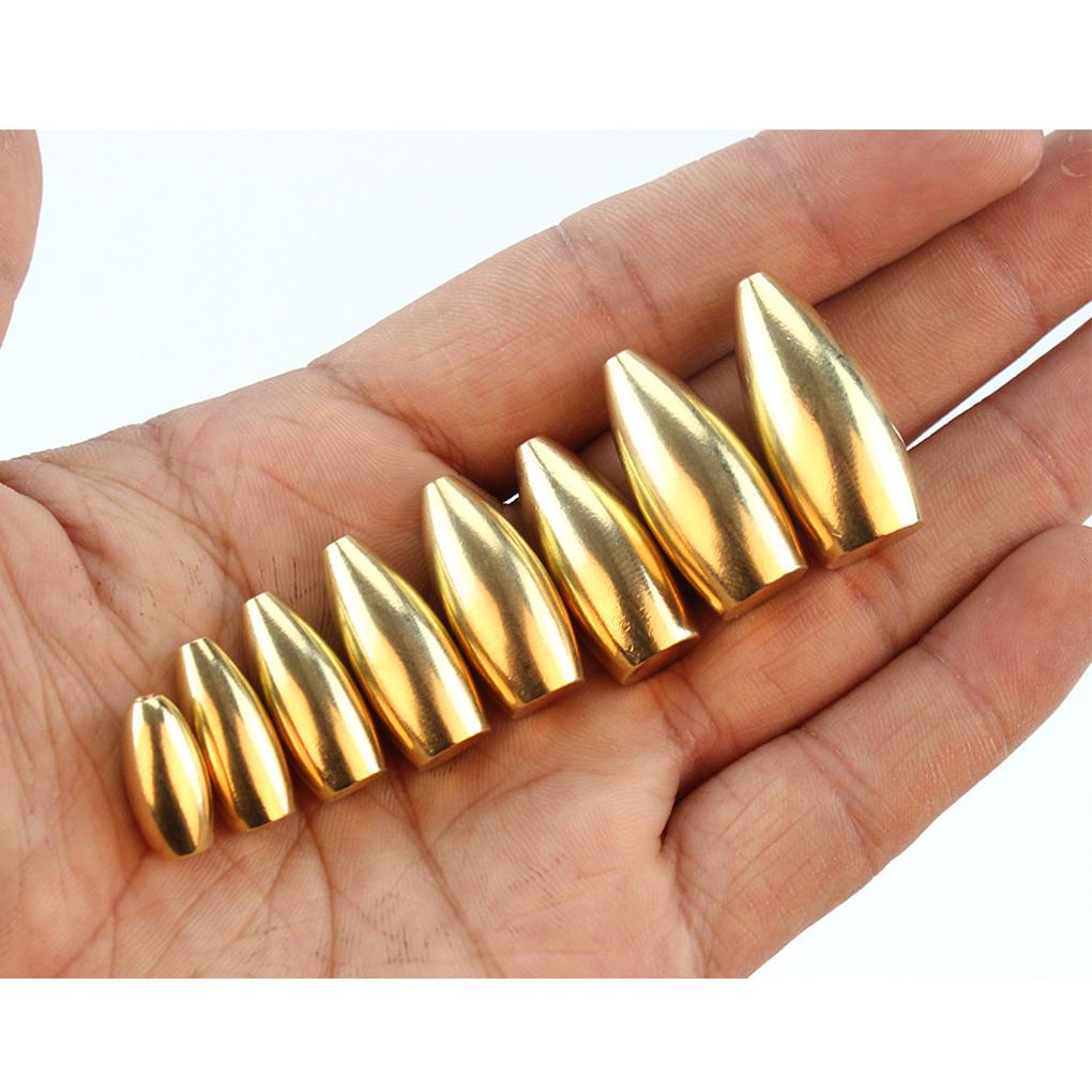 Set 10 Móc Chìm Nhỏ Bằng Đồng Bền Bỉ Gắn Mồi Câu Cá Ngoài Trời