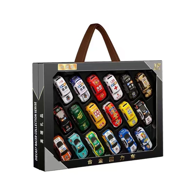 Bộ Mô Hình Xe Hơi Thể Thao Kéo Lưng Mini Bằng Hợp Kim Dành Cho Bé Trai