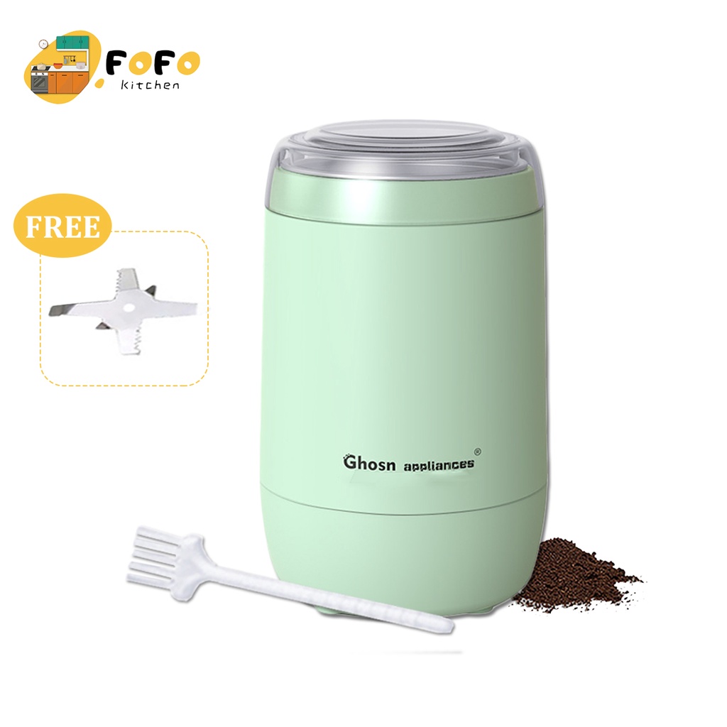 Máy xay bột khô +Tặng lưỡi dự phòng Máy xay hạt khô mini bột đa năng ngũ Cafe, Thảo Dược, Các Loại Hạt Cực