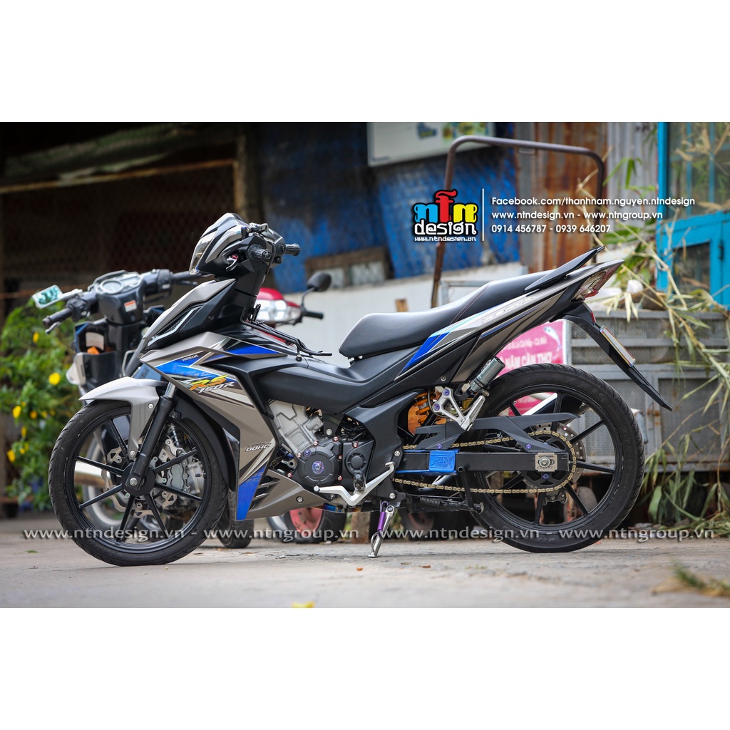 Tem rời mẫu RS xanh cho Winner V1 xám