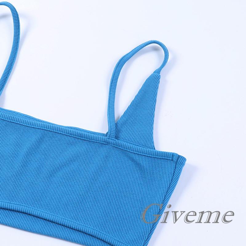 Áo Hai Dây Hở Lưng Màu Trơn Thời Trang Mùa Hè Cho Nữ