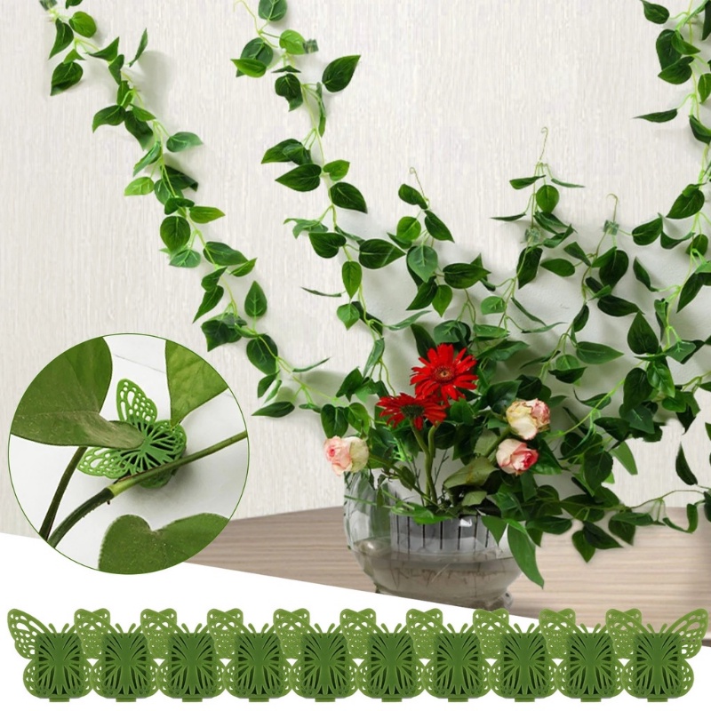 Set 10 Kẹp Cố Định Dây Cáp Tivi Hình Bướm Tự Dính Dễ Lắp Đặt Trang Trí Văn Phòng / Sân Vườn