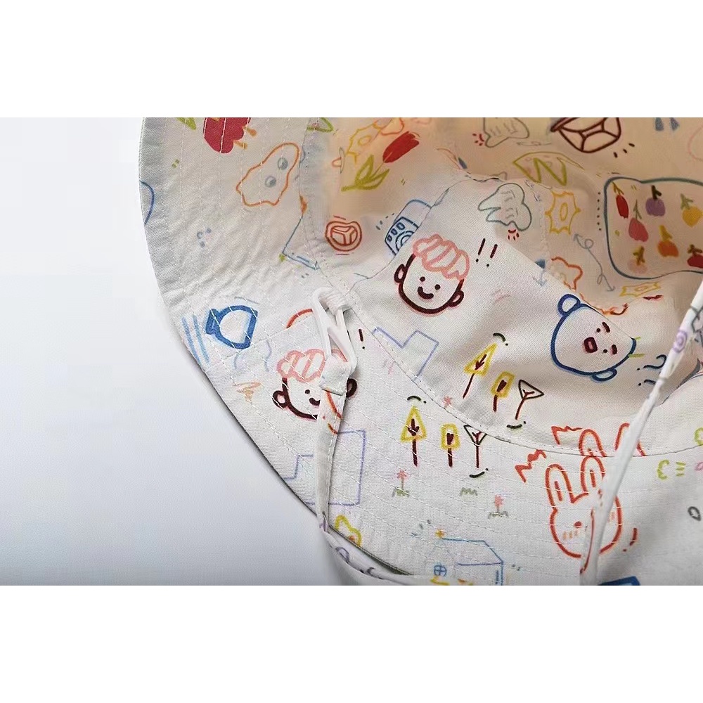 Mũ Tai Bèo Cotton Hai Mặt Siêu Mỏng Dễ Thương Chất Lượng Cao Cho Bé