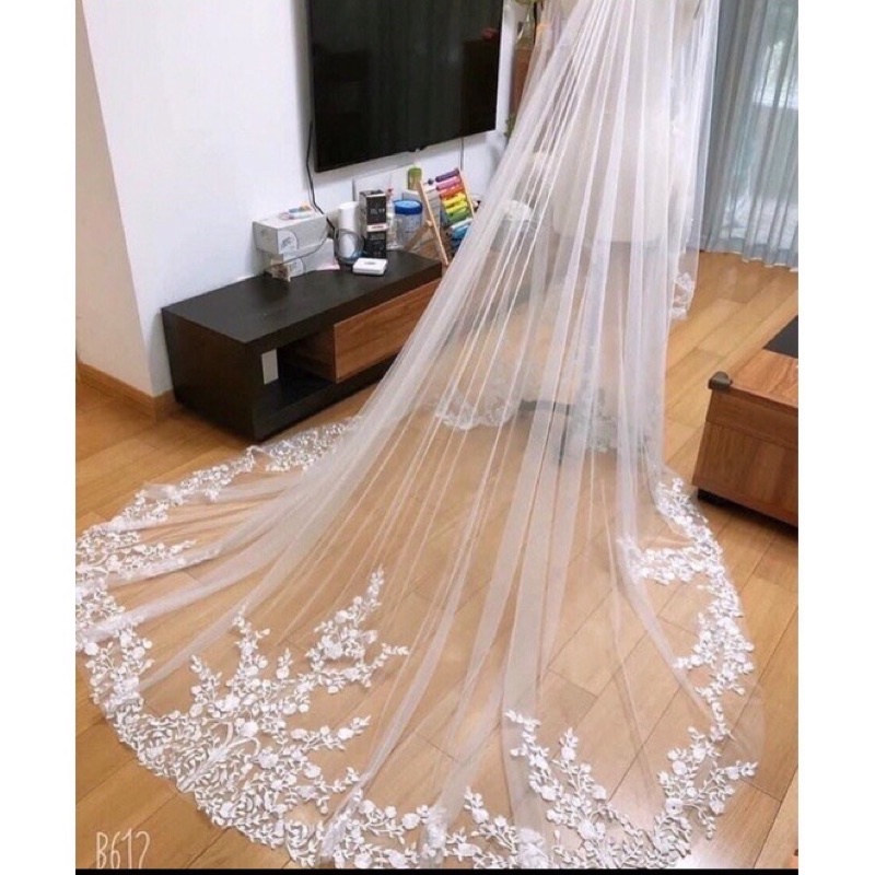 Voan đính ren dài 3m