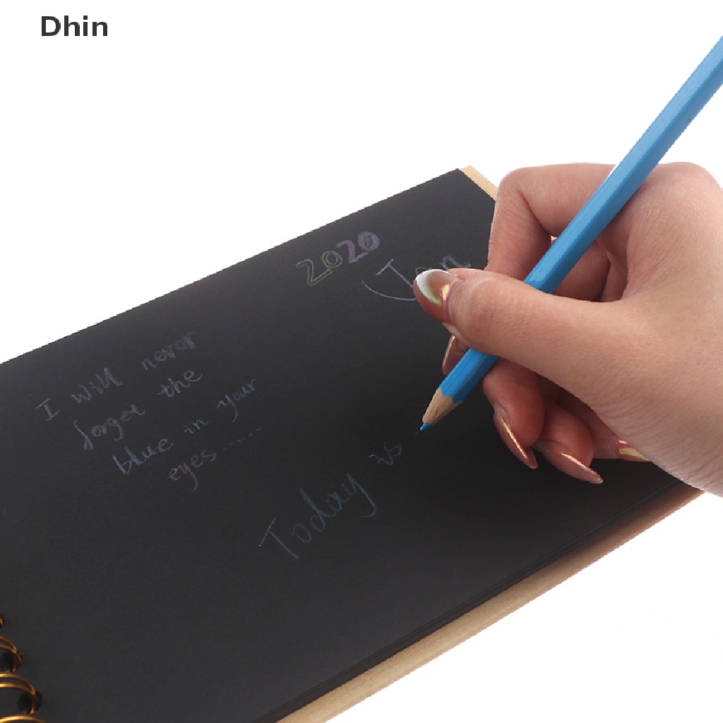 Album Ảnh 30 Trang Giấy A5 Màu Đen DIY