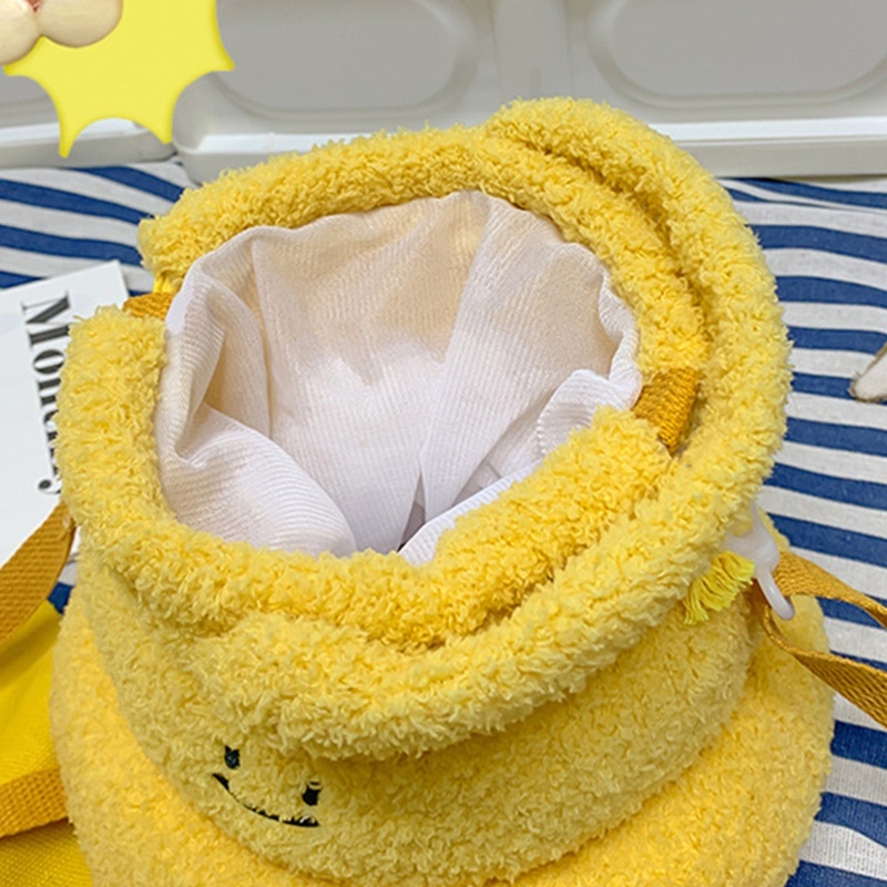 Túi Đeo Chéo Dây Rút Hình Poop Hoạt Hình Dành Cho Nữ
