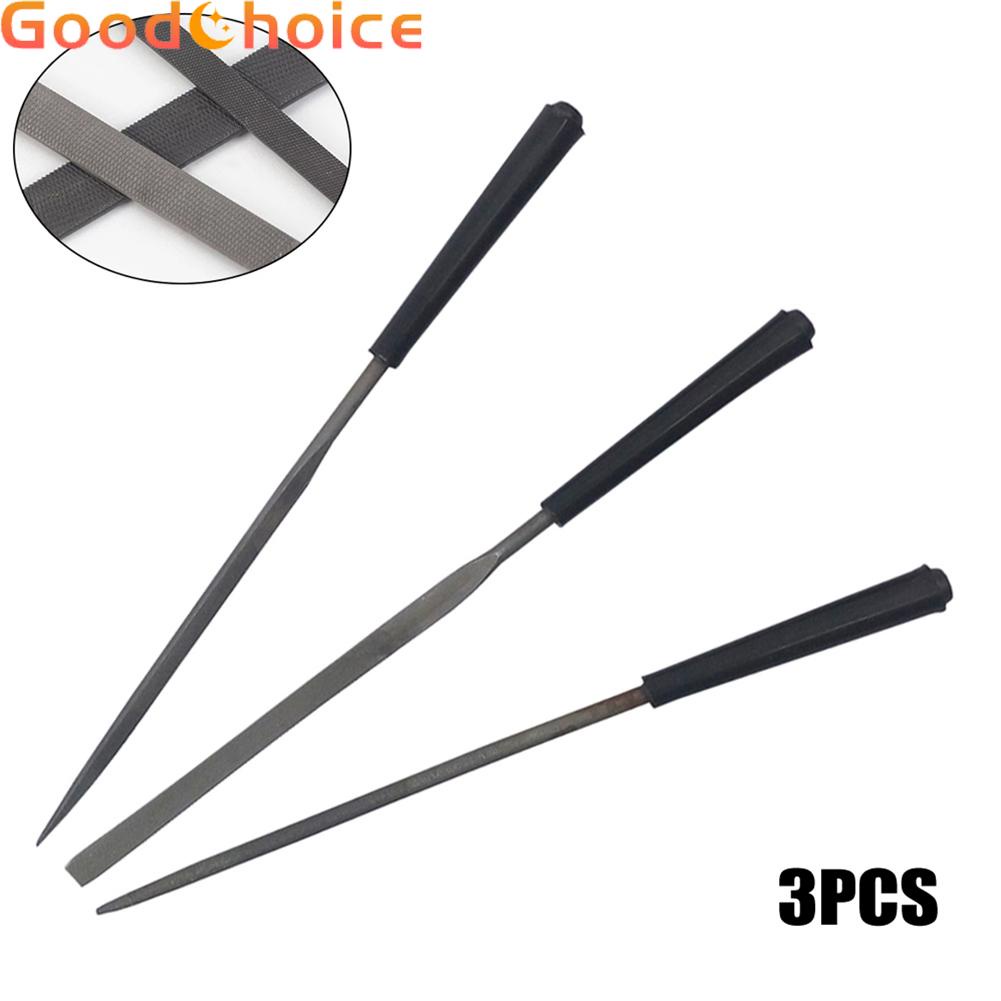 Set 3 Dũa Móng Tay Hình Tam Giác / Tròn / Tam Giác Chất Lượng Cao Tiện Dụng