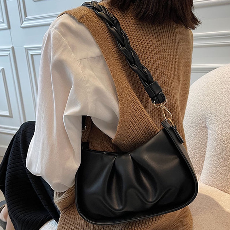 Túi Đeo Chéo Xếp Ly Thời Trang Dành Cho Nữ