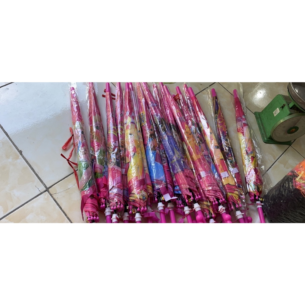 Ô Dù Công chúa siêu nhân Cho Bé Gái / bé trai - Đồ Chơi Trẻ Em - Ô hoạt hình che nắng mưa cho các bé