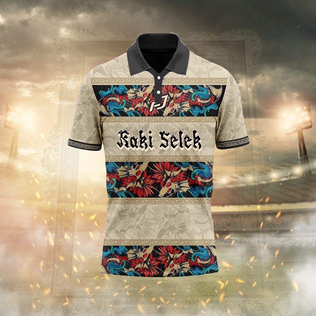 Áo Thun KAKI SELEK JERSEY: Futsalicous JERSEY: Phiên Bản KOI: Đầy Đủ: Hàng Có Sẵn