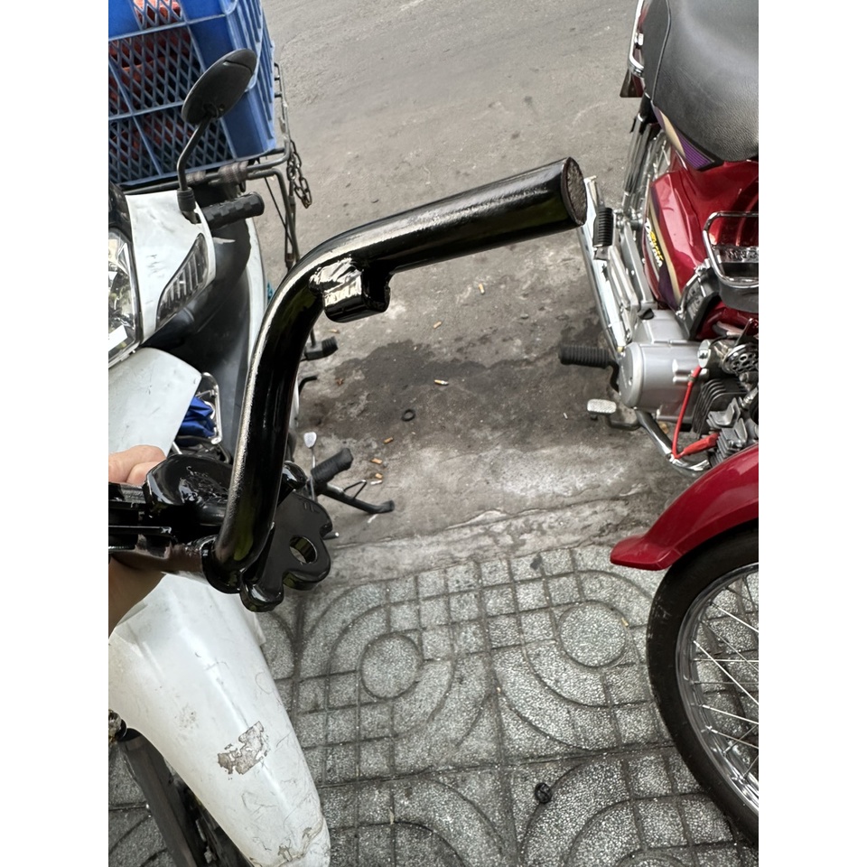 BỘ GÁC CHÂN TRƯỚC  VÀ CHỐNG NGANG 2 TẦNG  XE FUTURE 1 - DREAM - WAVE 110