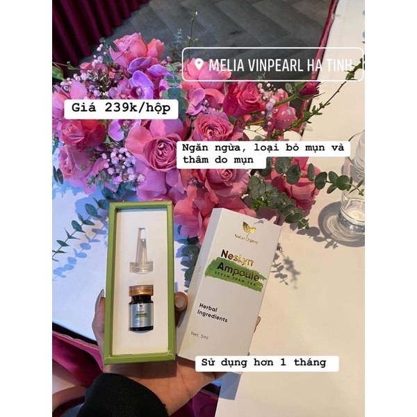Serum gom cồi mụn, ngừa thâm Neslyn Ampoule chính hãng