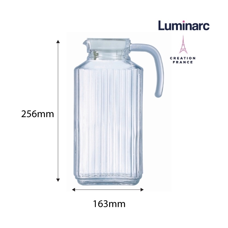 Bình Nước Thuỷ Tinh Luminarc Quadro 1.7L- LUQUG2668