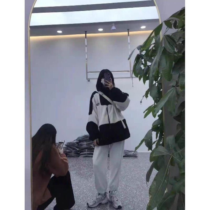 ÁO KHOÁC LÔNG CỪU PHỐI MÀU ULZZANG KÈM HÌNH THẬT - Hàng Quảng Châu