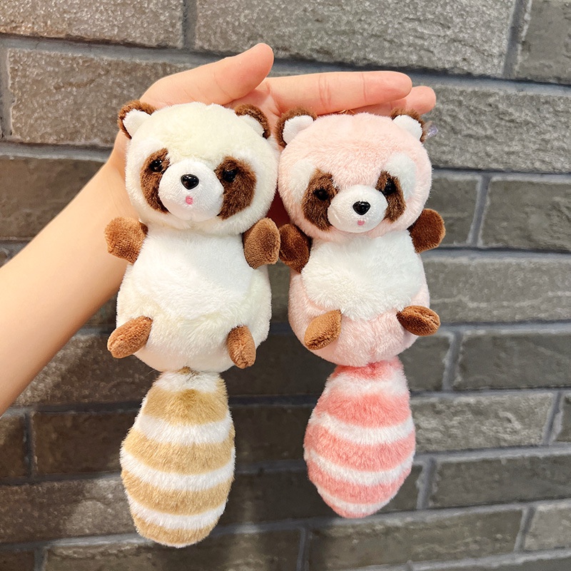 Móc Khóa Búp Bê Gấu Mèo Nhồi Bông Dễ Thương