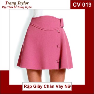 Rập giấy chân váy nữ cv019 full size