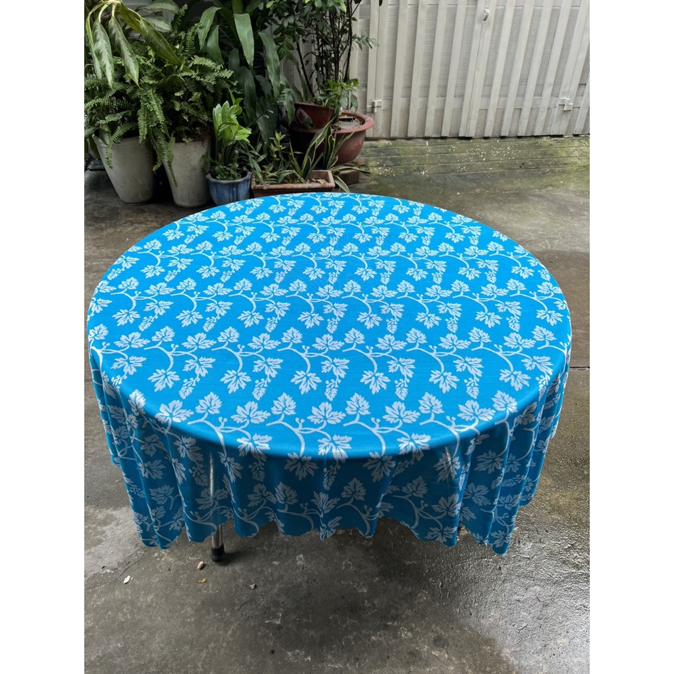 Khăn Trải Bàn Gấm thun bông lá nho