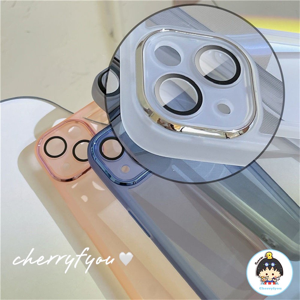 Ốp Điện Thoại TPU Mềm Chống Trầy Bảo Vệ Ống Kính Máy Ảnh Cho IPhone 11 12 13 14 Pro Max