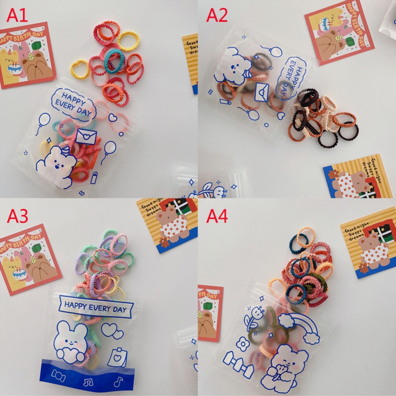 Khung Treo Đồ Dùng Em Bé Tiện Dụng Chất Lượng Cao❤Set 50 Dây Cột Tóc Co Giãn Màu Kẹo Ngọt Phong Cách Phương Tây Dễ Thương Cho Bé Gái