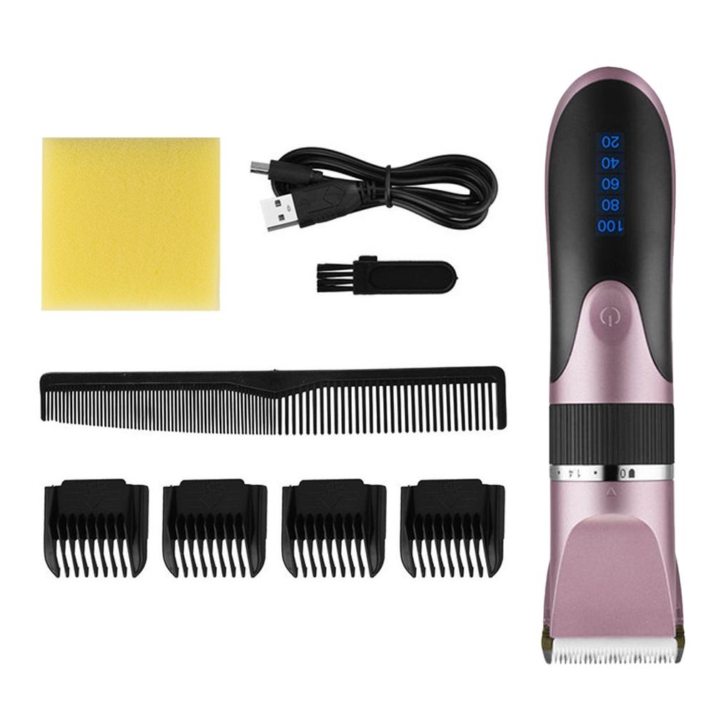 Tông Đơ Điện 0 8-2 0mm Không Lõi Có Thể Sạc Lại Kèm Lược Chải Tóc