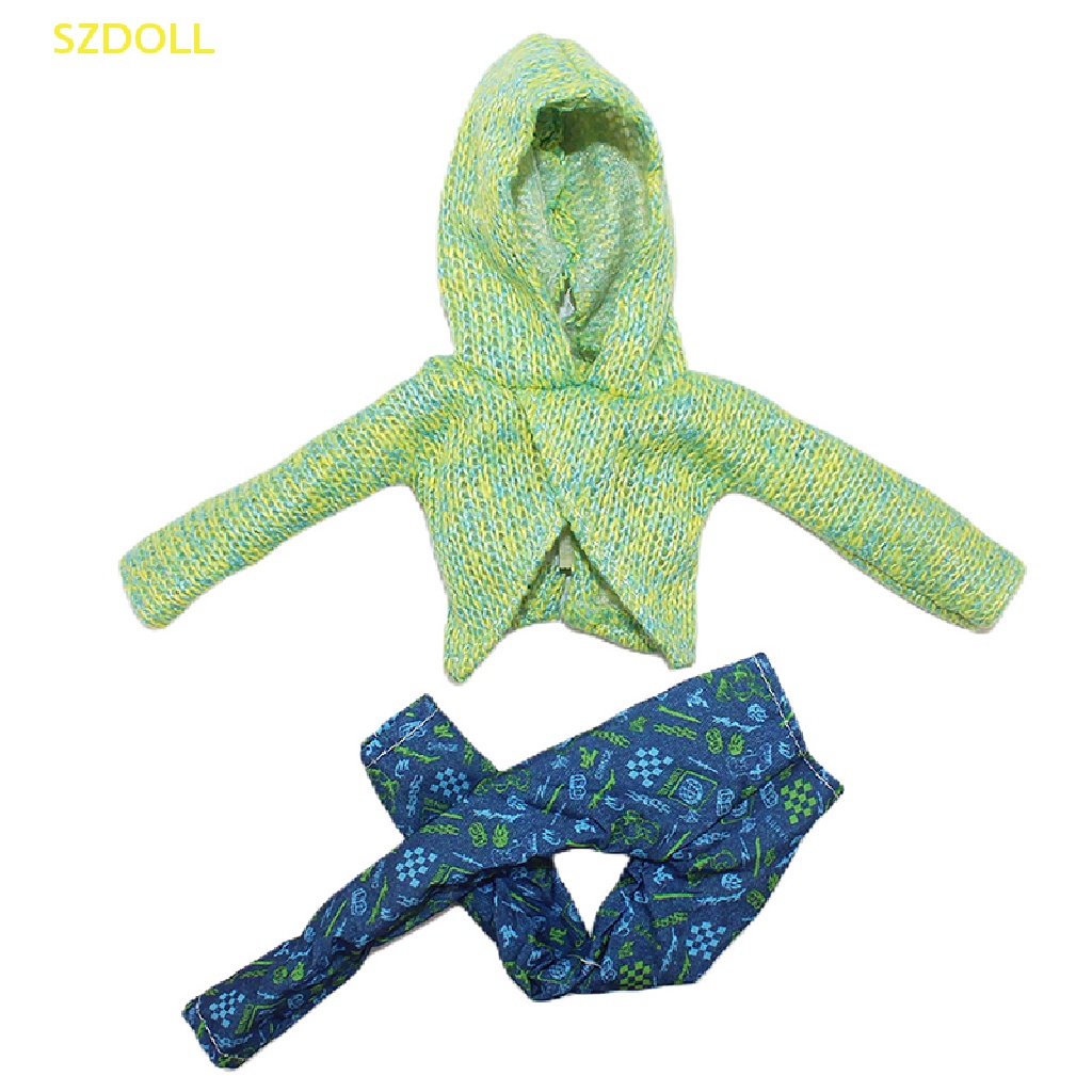 1 Bộ Đầm Thời Trang Mùa Đông Cho Búp Bê 1: 6 30cm