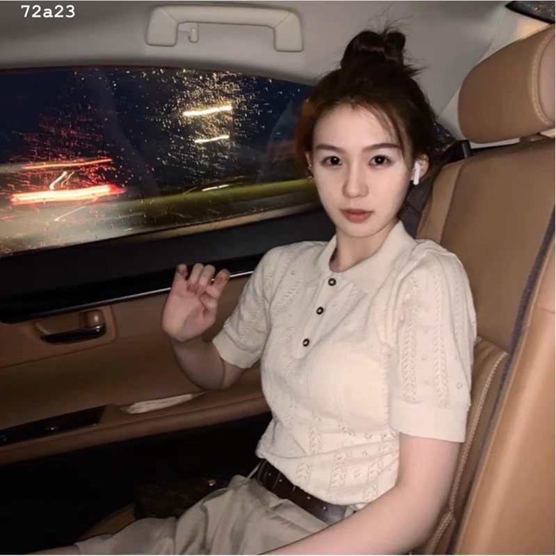 Áo polo len dệt kim