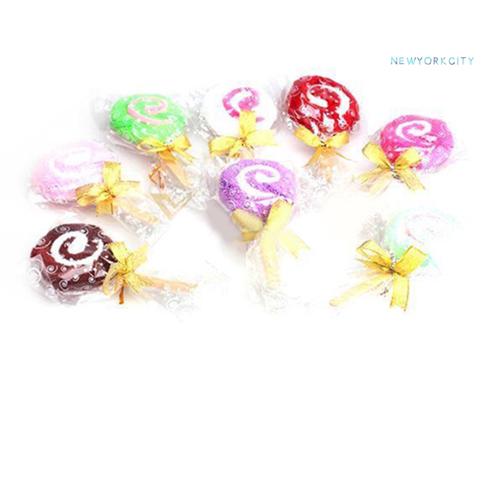 Khăn Tắm Cotton NY-1 Màu Sắc Ngẫu Nhiên Họa Tiết Kẹo Ngọt Xinh Xắn