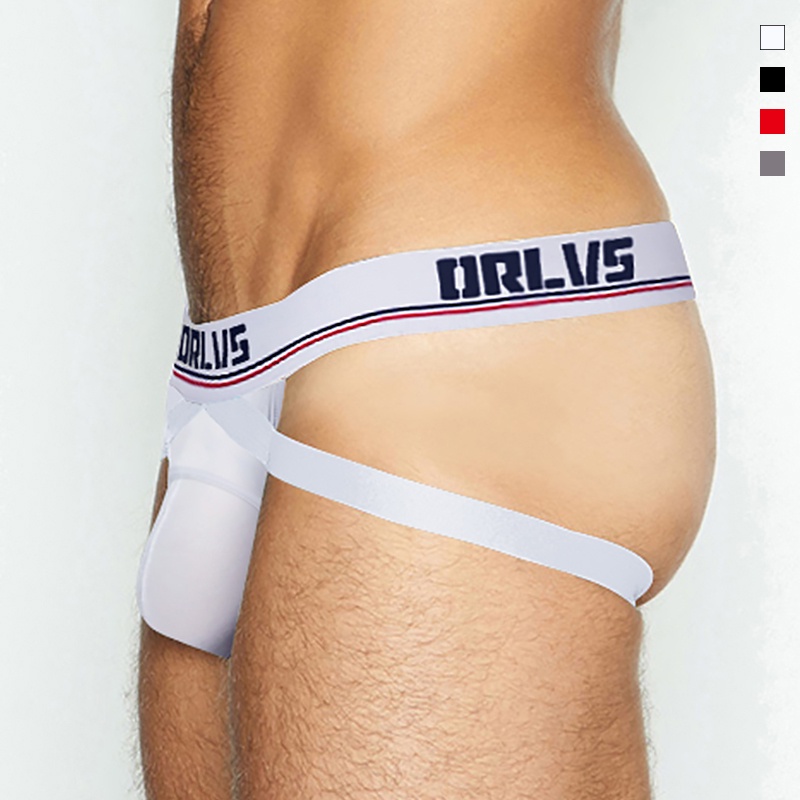 0850 Sexy Quần lót nam 4 màu Thấp eo Jockstrap G-String Thongs Thoáng khí Nhanh khô Gay Bikini Quần lót OR405