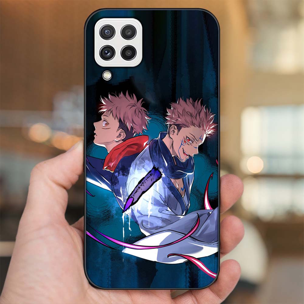 Ốp lưng Samsung A22 4G, A22 5G viền đen in hình Sukuna Yuji Jujutsu Kaisen Chú Thuật Hồi Chiến