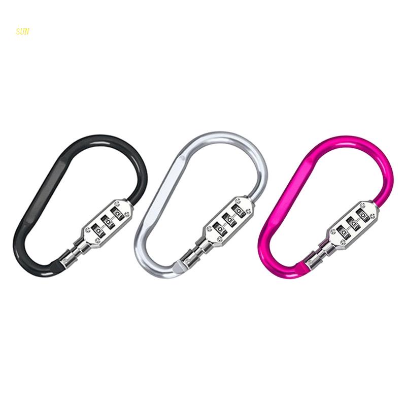 Kẹp Khóa Tự Động 3 Số Chịu Lực Tốt Tiện Dụng Mang Theo Cắm Trại / Leo Núi