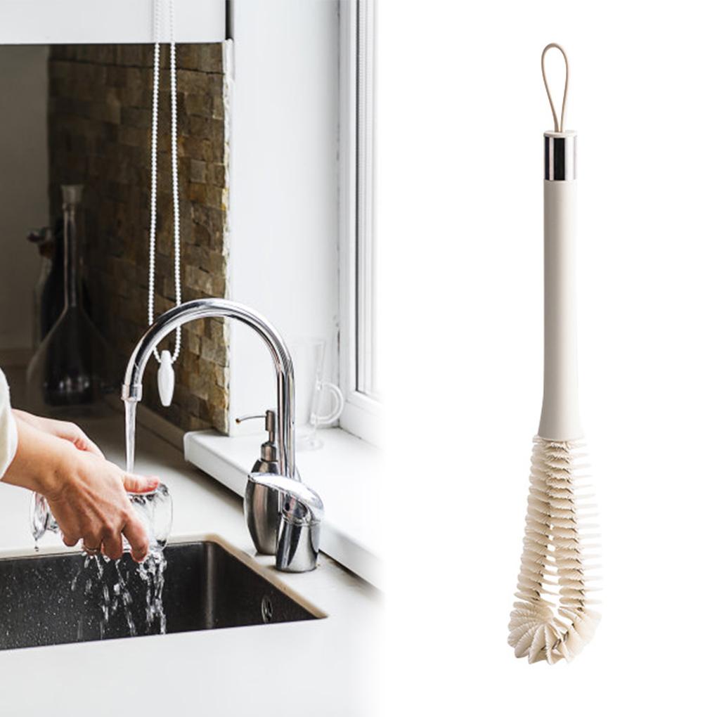 Cọ Rửa Ly Bằng Silicone Cán Dài Tiện Lợi Dành Cho Nhà Bếp