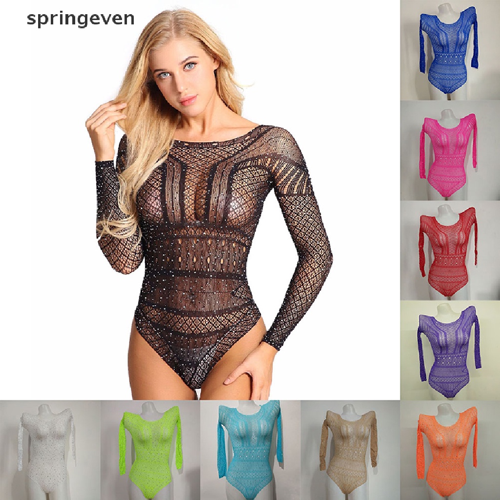 Đầm Body Tay Dài Phối Lưới Đính Đá Quyến Rũ